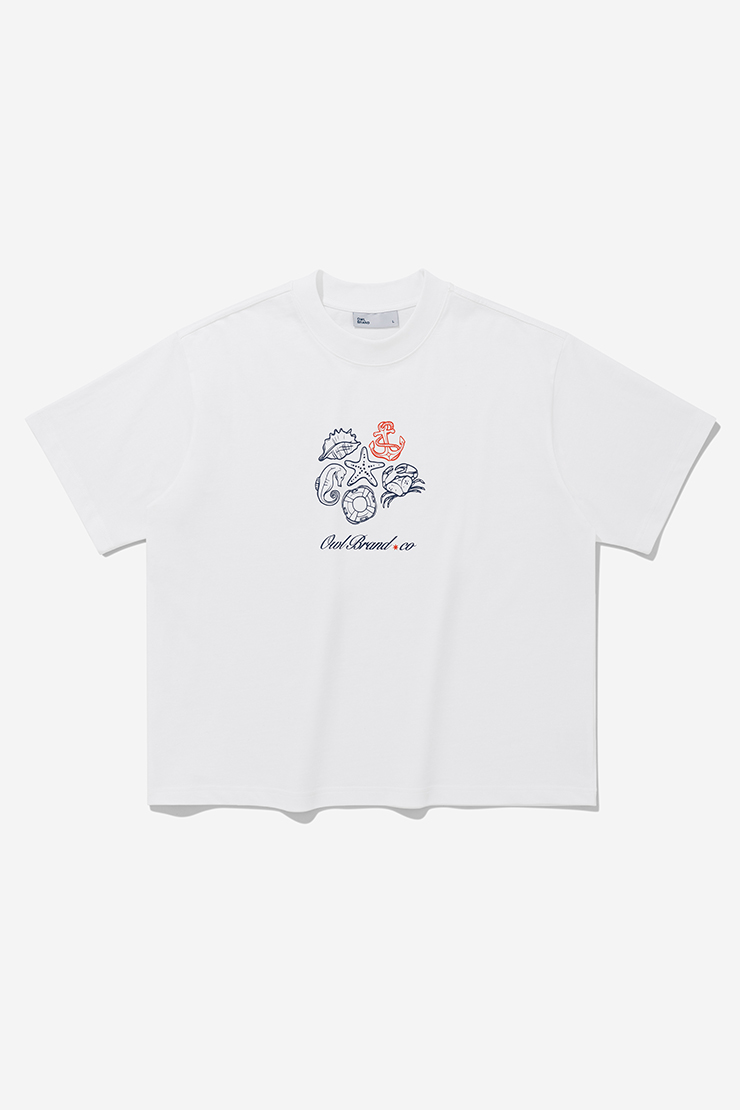 ÁO-THUN-BOXY-OWLBRAND-CORAL-TIMELESS-BLUES