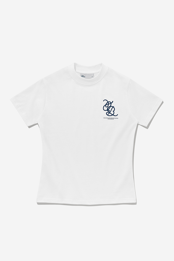ÁO-THUN-NỮ-OWLBRAND-LOGO-TIMELESS-BLUES