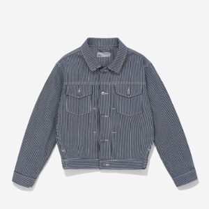 ÁO KHOÁC JEAN NỮ OWLBRAND PLEAT STRIPED