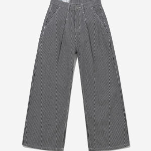 QUẦN JEAN NỮ ỐNG RỘNG OWLBRAND WIDE STRIPED