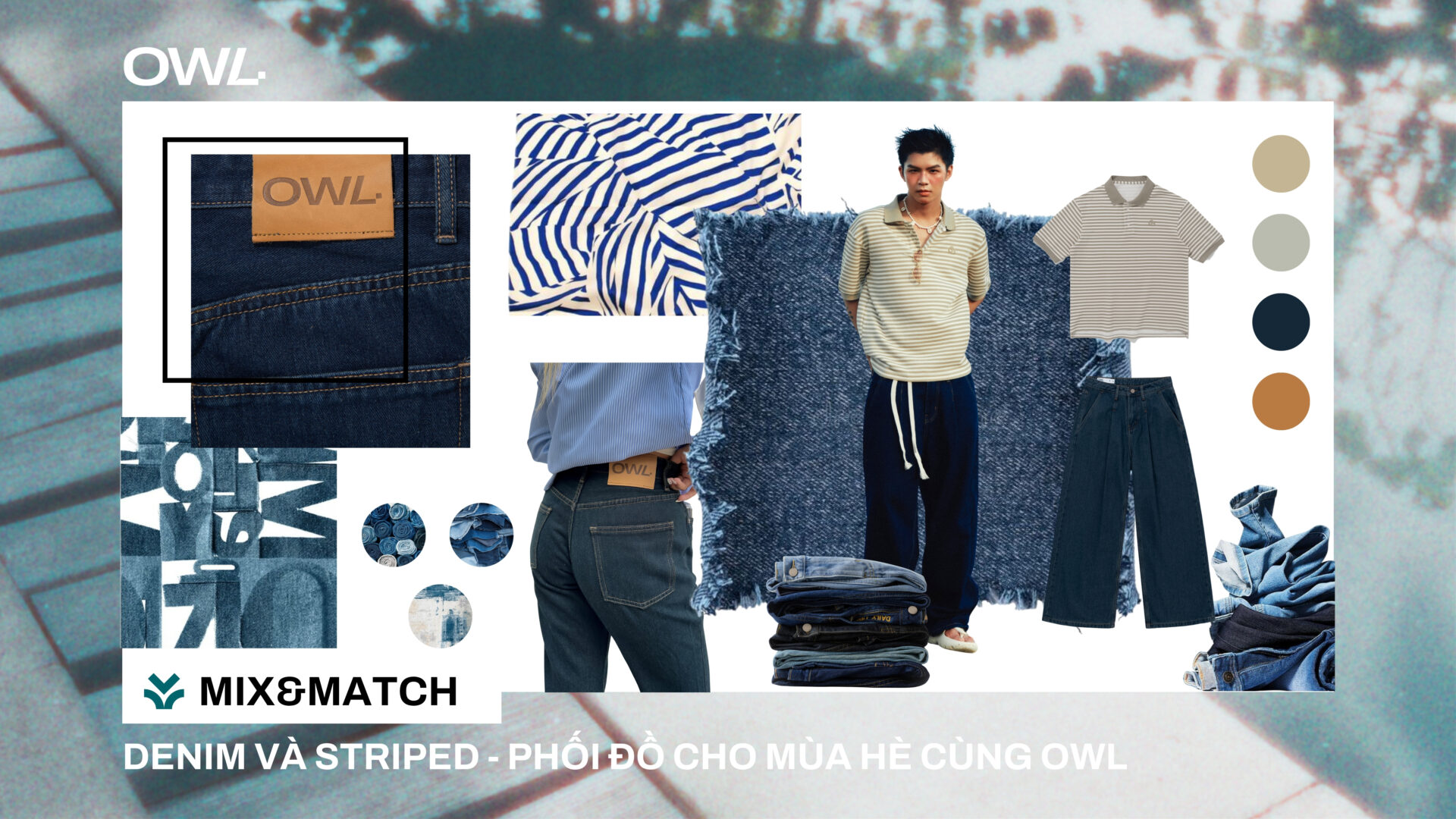 Denim và Striped - phối đồ cho mùa hè cùng Owl